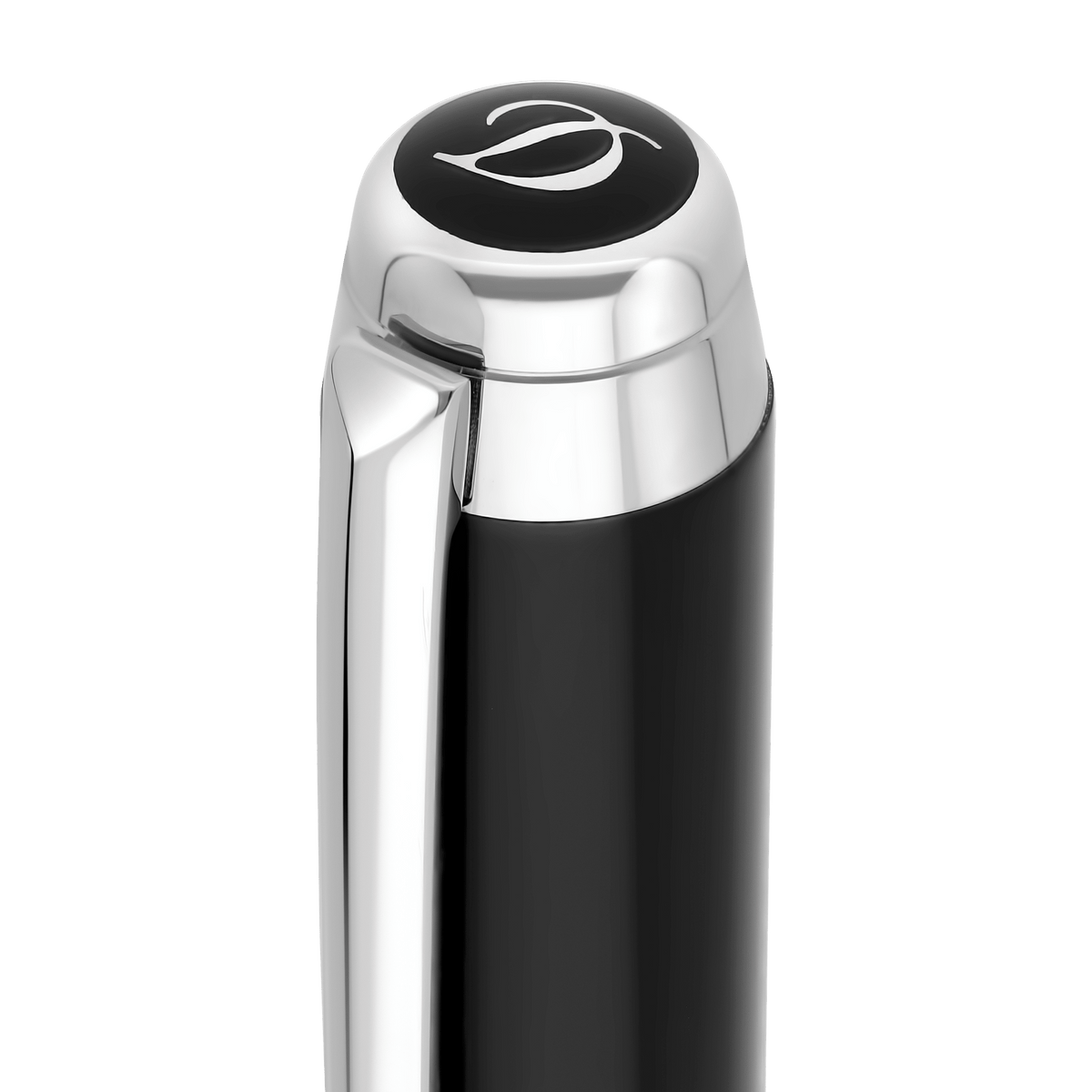 Stylo plume S.T. Dupont XL D laque noir palladium — vue de détail