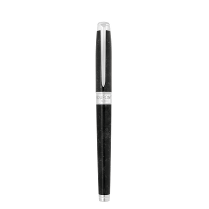 S.T. Dupont Medium D Eternity Fountain Pen Popote Black Palladium — angle view