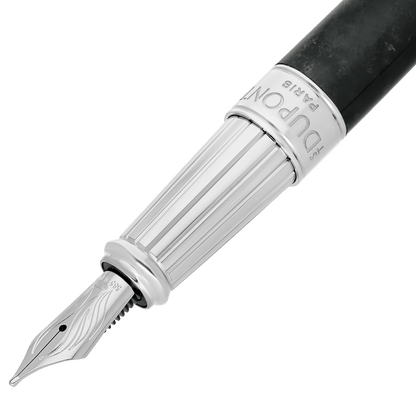S.T. Dupont Medium D Eternity Fountain Pen Popote Black Palladium — alternate view