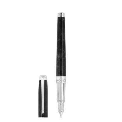 S.T. Dupont Medium D Eternity Fountain Pen Popote Black Palladium