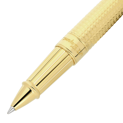 S.T. Dupont Large D Rollerball Pen Diamond Head Gold 3N — alternate view
