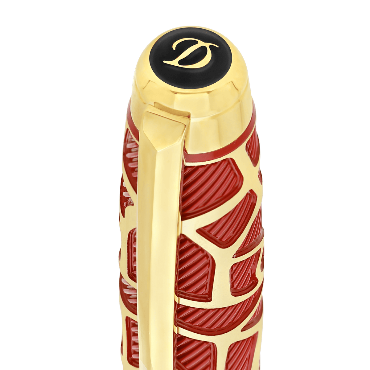 S.T. Dupont Line D Eternity - Large Rollerball Pen Orlinski Red Lacquer / Gold 1N — detail view