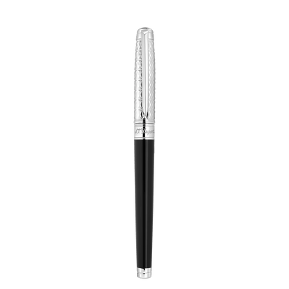 S.T. Dupont Medium D Rollerball Pen X Black Palladium — angle view