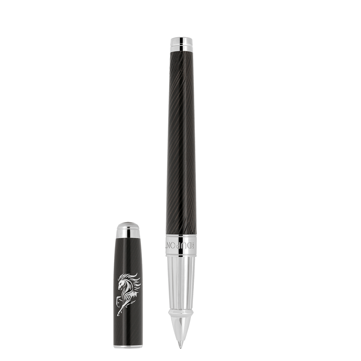 Stylo roller S.T. Dupont grand D Nouvel An chinois Horse noir palladium