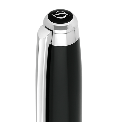 S.T. Dupont Large D Rollerball Pen Lacquer Black Palladium — detail view