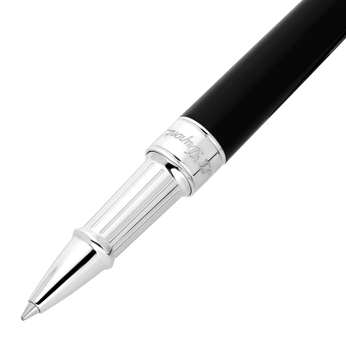 S.T. Dupont Medium D Rollerball Pen Lacquer Black Palladium — alternate view