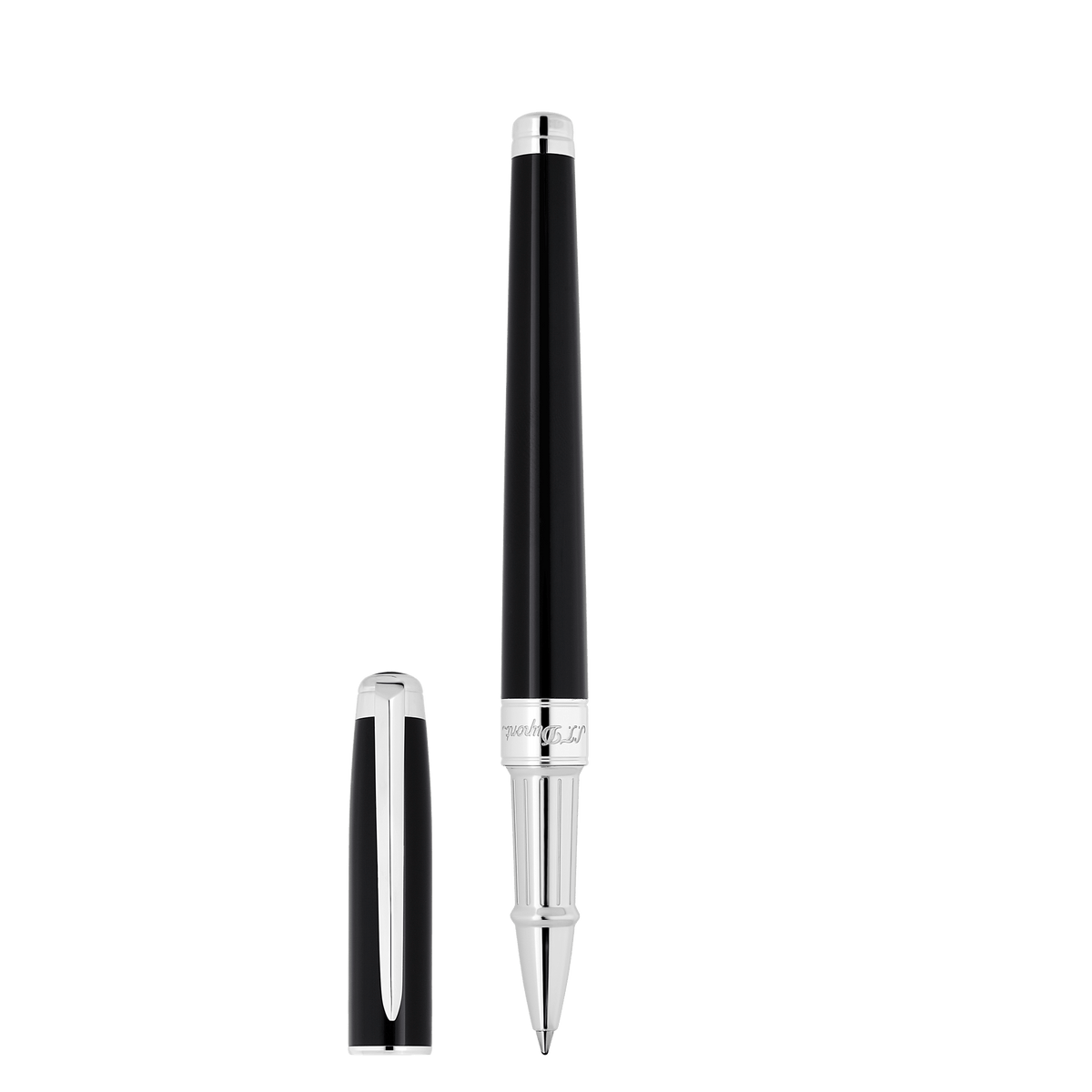 S.T. Dupont Medium D Rollerball Pen Lacquer Black Palladium