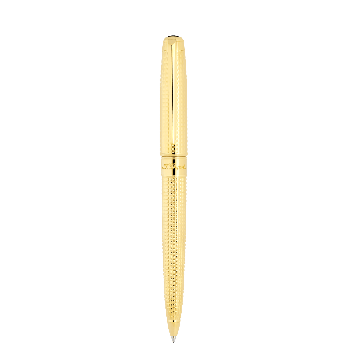 S.T. Dupont Large D Ballpoint Pen Diamond Head Gold 3N
