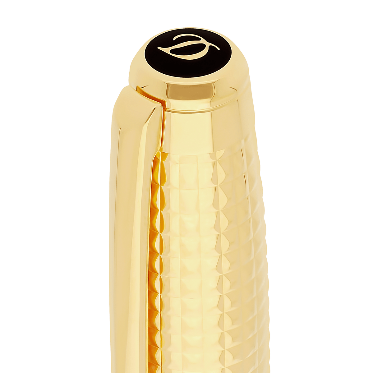 S.T. Dupont Large D Ballpoint Pen Diamond Head Gold 3N — detail view
