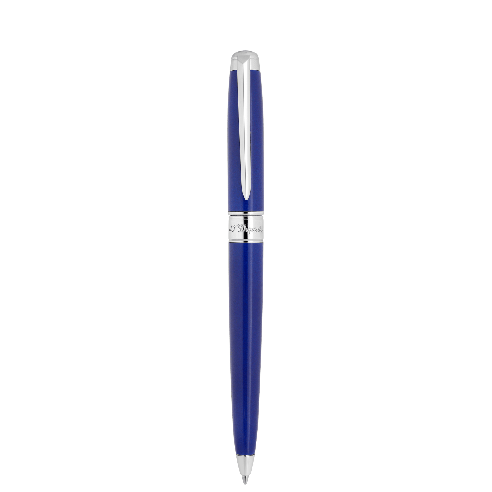 S.T. Dupont LINE D ETERNITY - MEDIUM BALLPOINT PEN SAPPHIRE PALLADIUM — official product image
