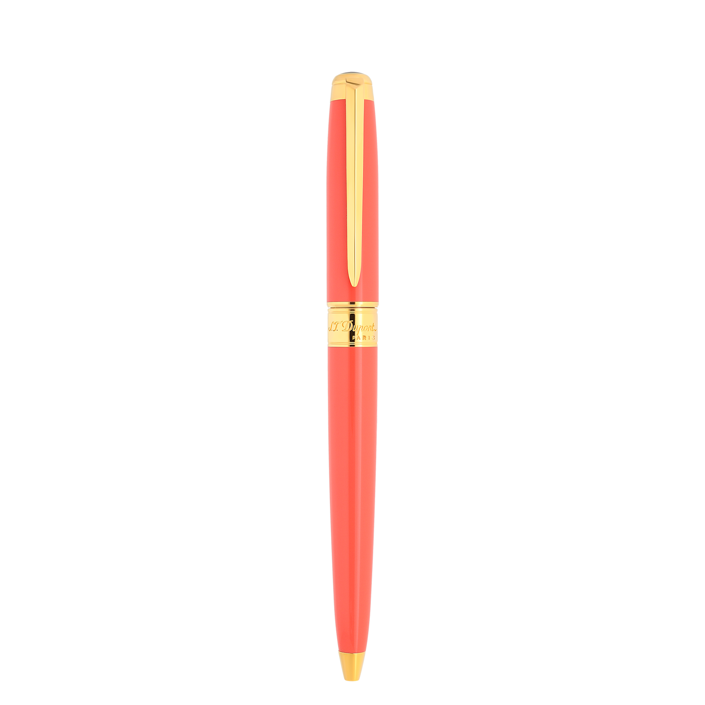 S.T. Dupont Line D Eternity medium ballpoint pen coral yellow gold, ref. 425018M