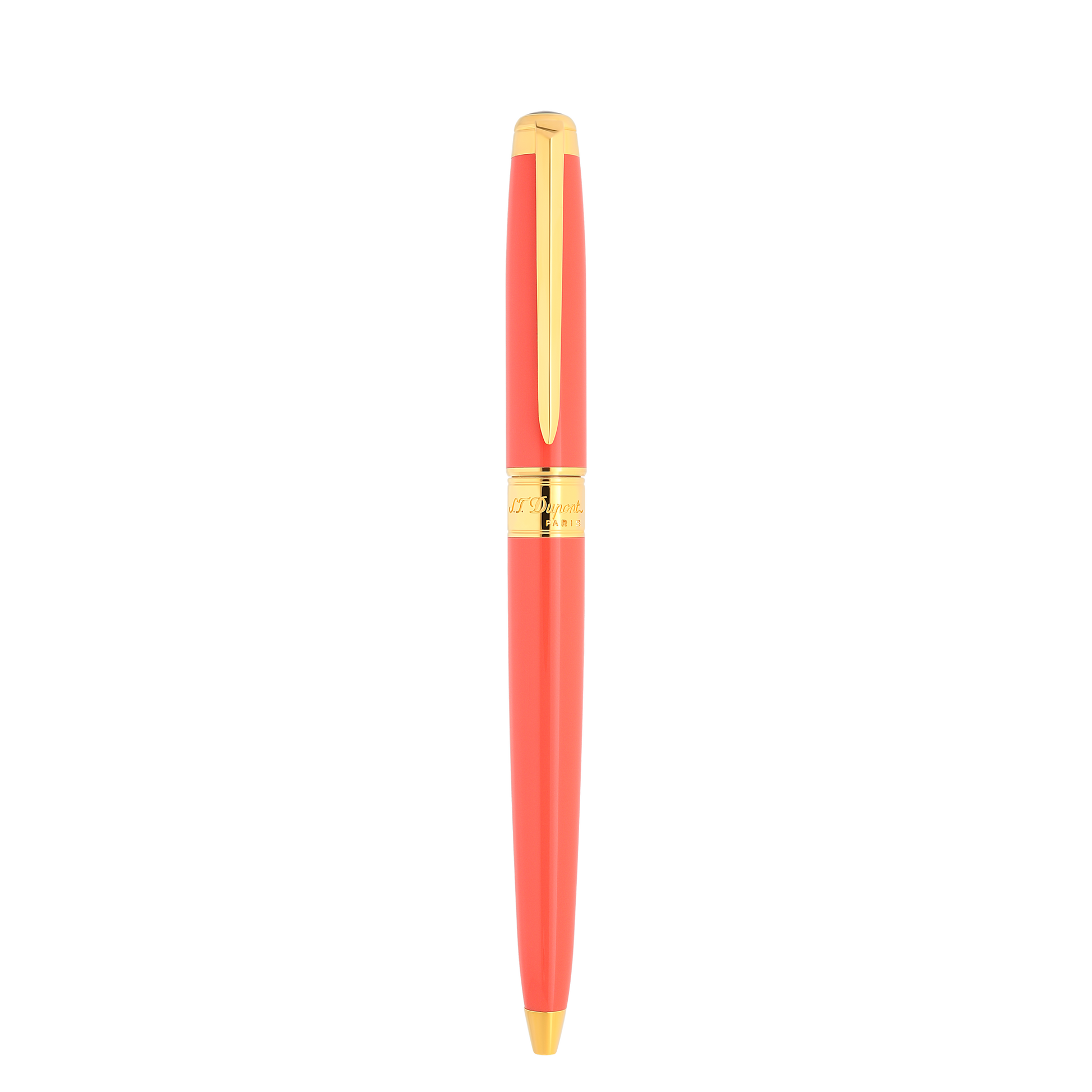 S.T. Dupont Line D Eternity medium ballpoint pen coral yellow gold, ref. 425018M