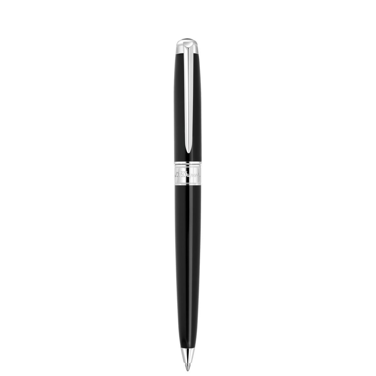 S.T. Dupont Medium D Ballpoint Pen Lacquer Black Palladium