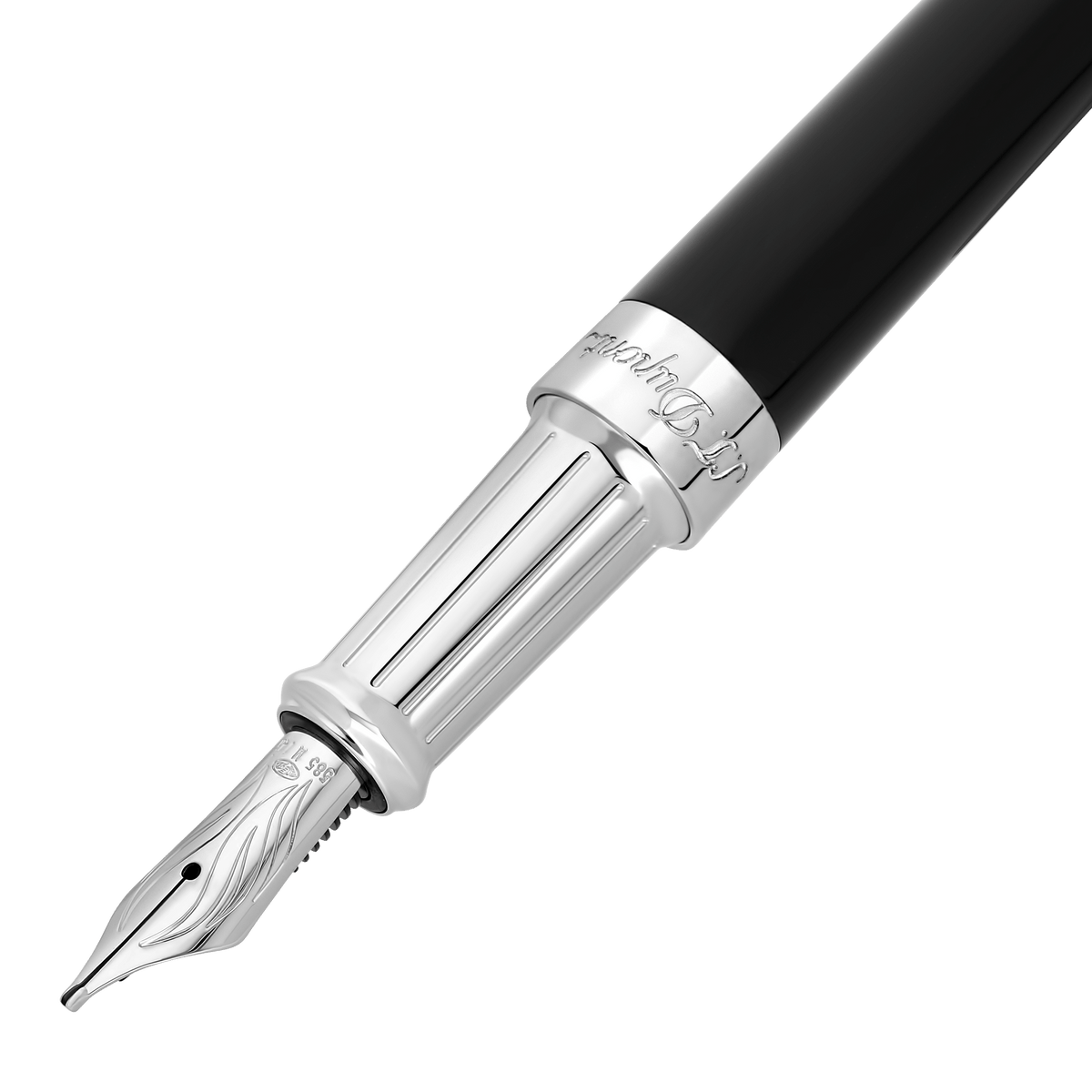 S.T. Dupont Fountain Pen Laq Black Palladium — alternate view