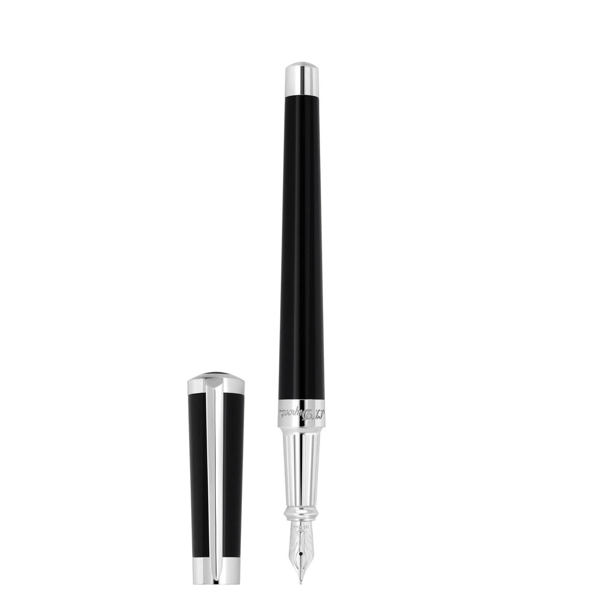 S.T. Dupont Fountain Pen Laq Black Palladium