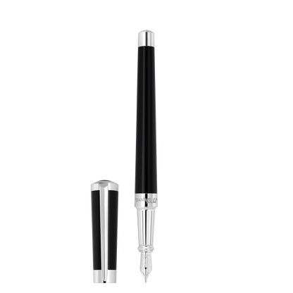 S.T. Dupont Fountain Pen Laq Black Palladium