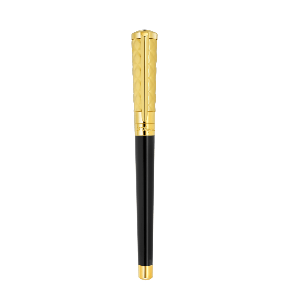 S.T. Dupont Fountain Pen Duo Black Gold 3N — angle view