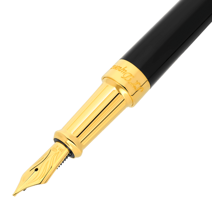 S.T. Dupont Fountain Pen Duo Black Gold 3N — alternate view