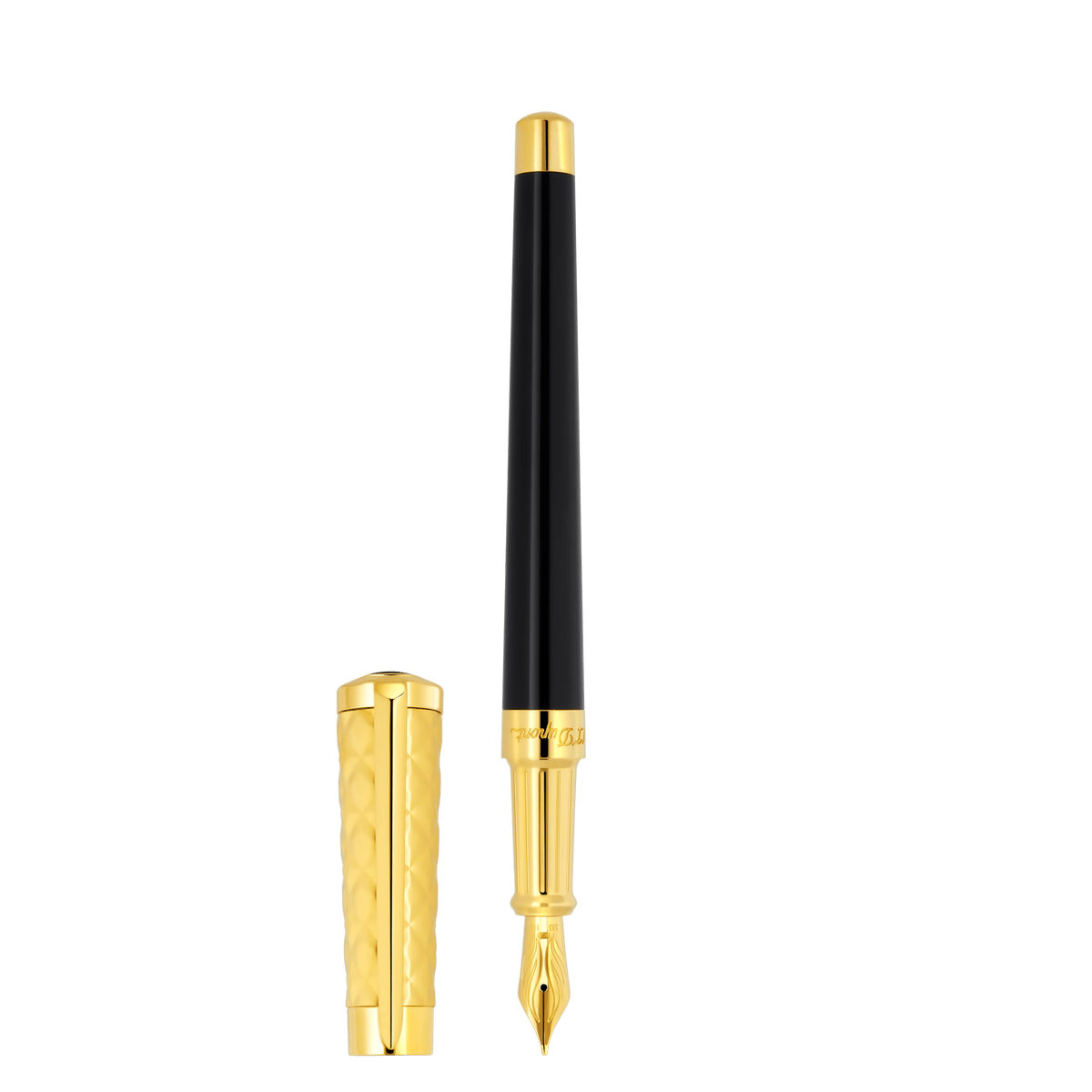 S.T. Dupont Fountain Pen Duo Black Gold 3N