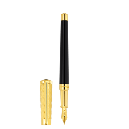 S.T. Dupont Fountain Pen Duo Black Gold 3N