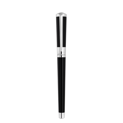 S.T. Dupont Rollerball Pen Laq Black Palladium — angle view