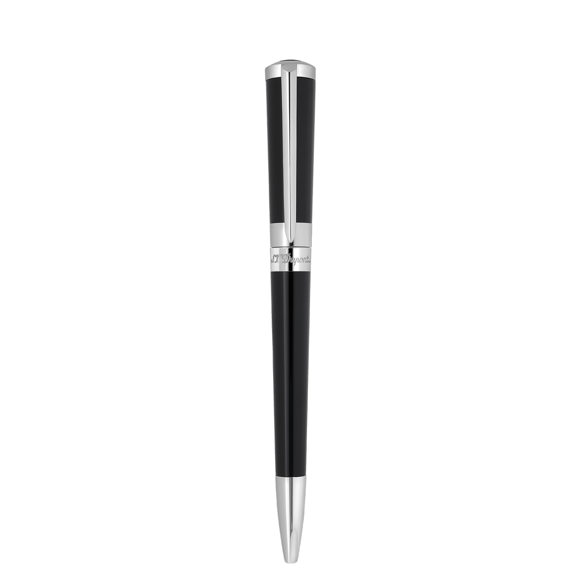 S.T. Dupont Ballpoint Pen Laq Black Palladium — angle view