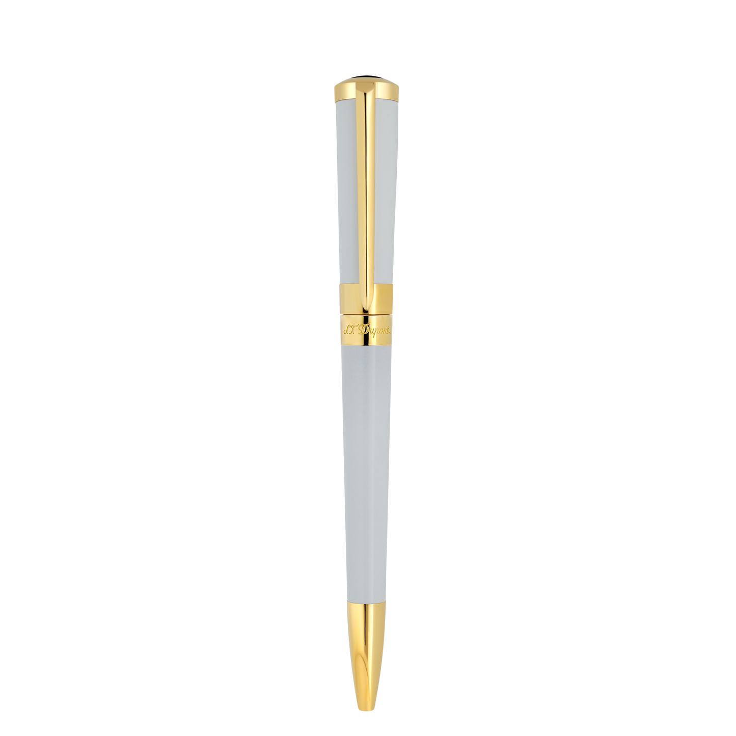 S.T. Dupont LIBERTÉ - BALLPOINT PEN LACQUER WHITE / GOLD 3N — official product image