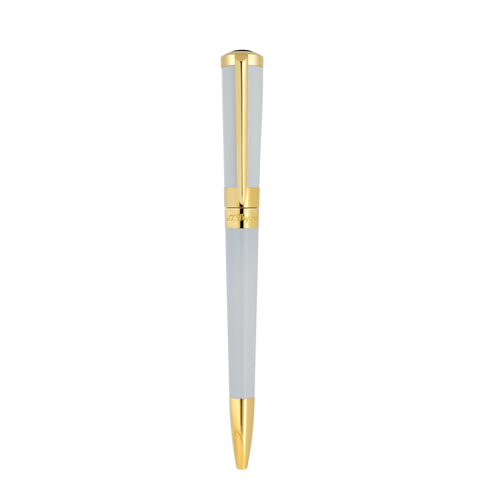 S.T. Dupont LIBERTÉ - BALLPOINT PEN LACQUER WHITE / GOLD 3N — official product image