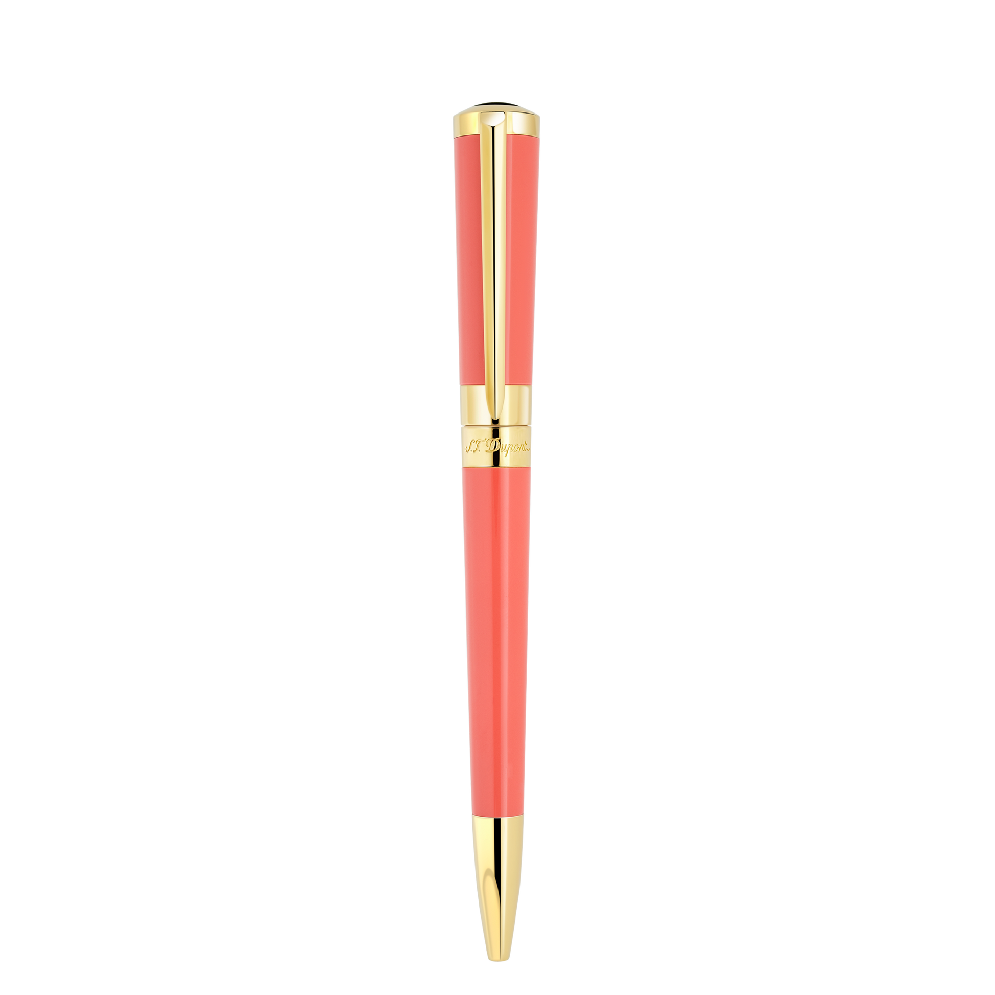 S.T. Dupont LIBERTÉ - BALLPOINT PEN LACQUER CORAL / GOLD 3N — official product image