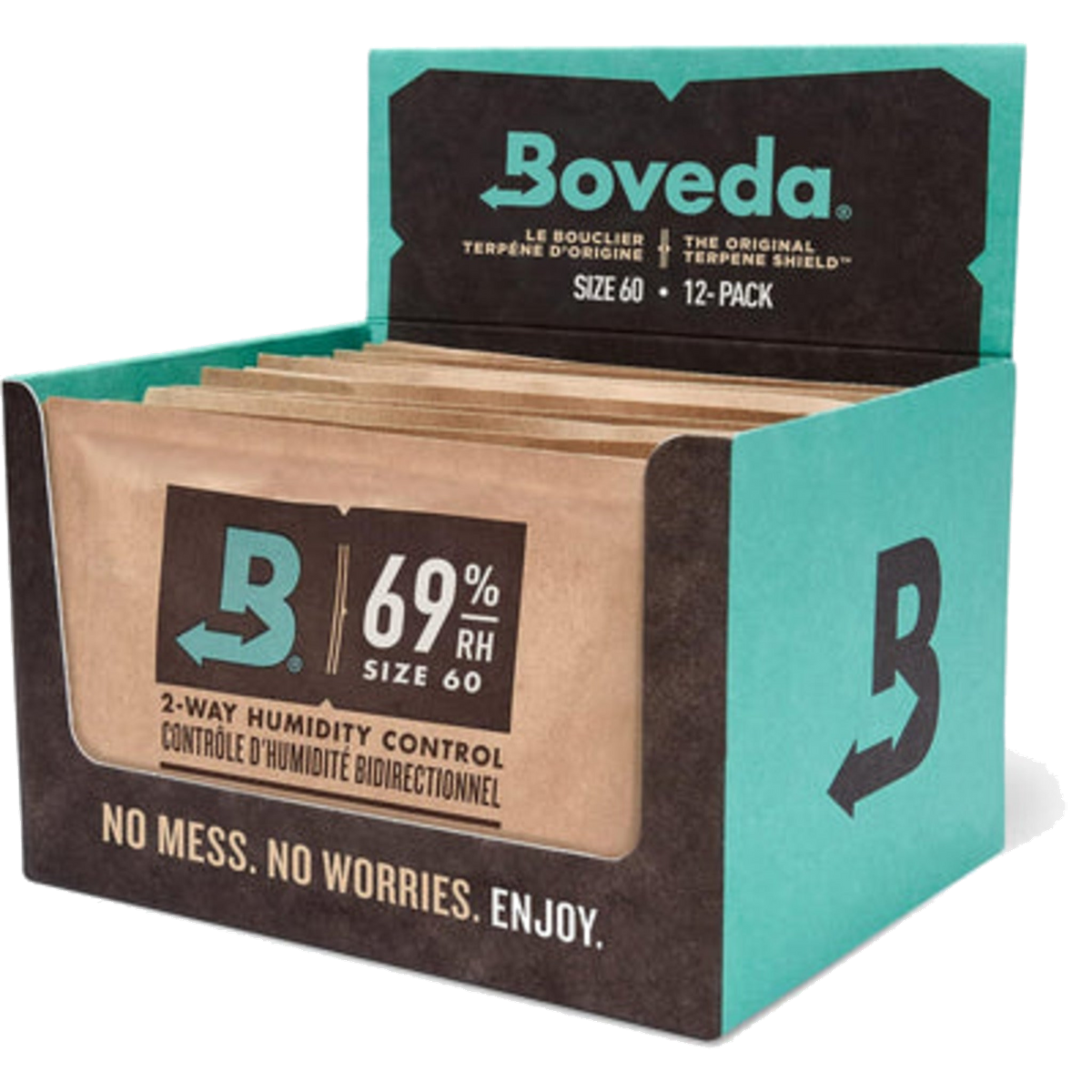 Boveda 69% RH Size 60 12-Pack Retail Box