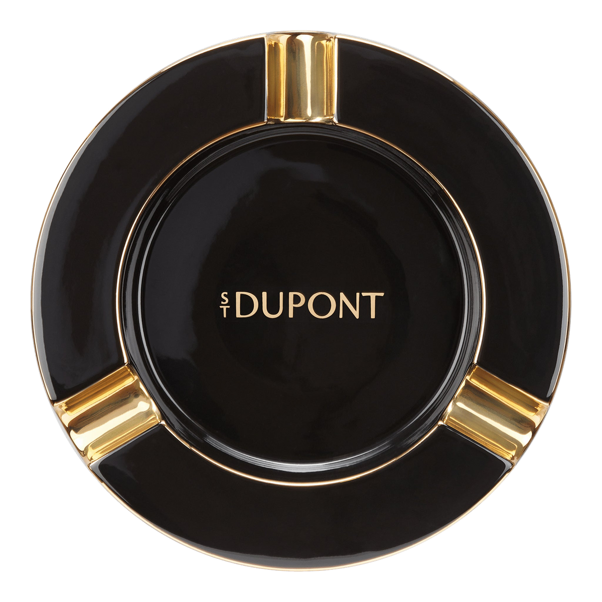 S.T. Dupont cendrier — noir or