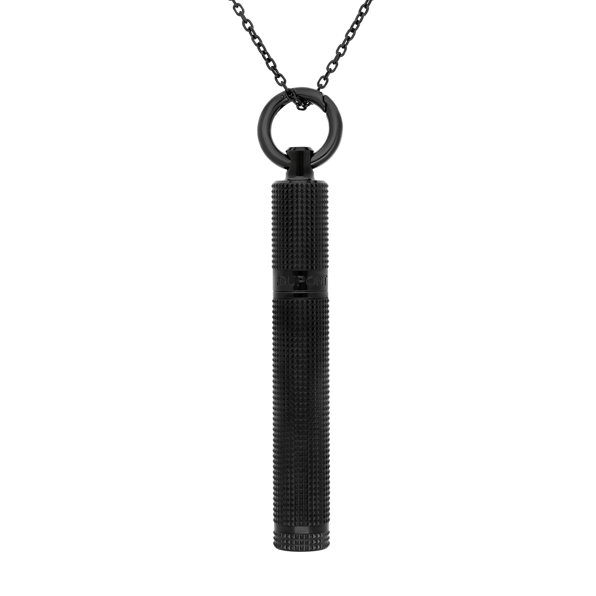 S.T. Dupont Lighter Necklace Diamhead Black — angle view
