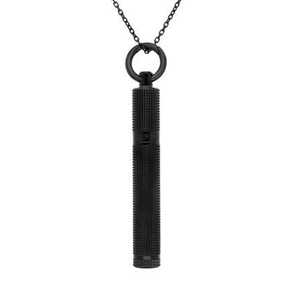 S.T. Dupont Lighter Necklace Diamhead Black — angle view