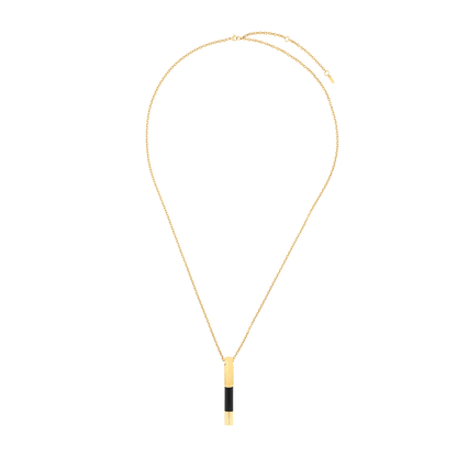 S.T. Dupont Lighter Necklace Black Golden — angle view