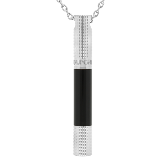 S.T. Dupont Mini Pen Necklace Black Chrome