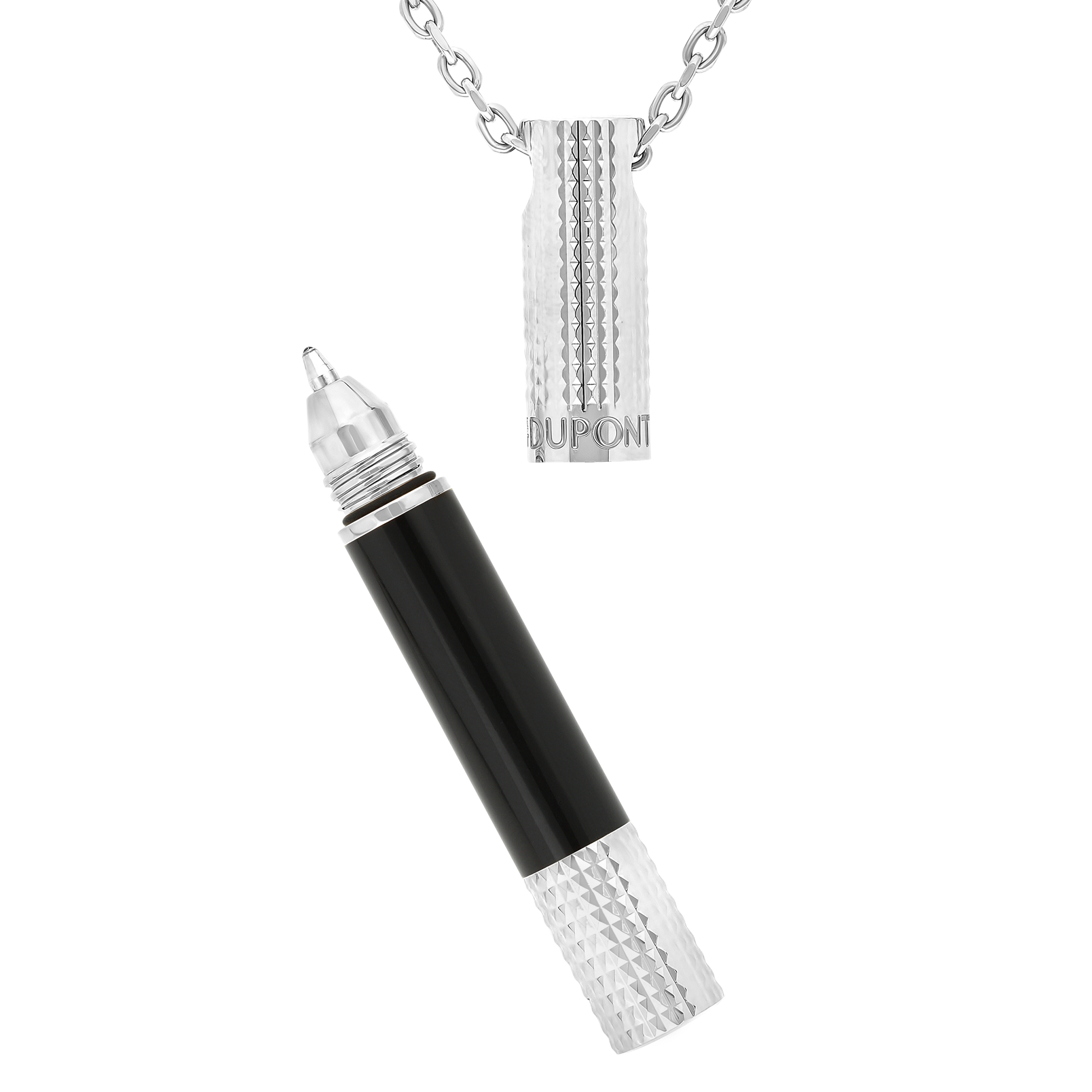 S.T. Dupont Mini Pen Necklace Black Chrome — alternate view