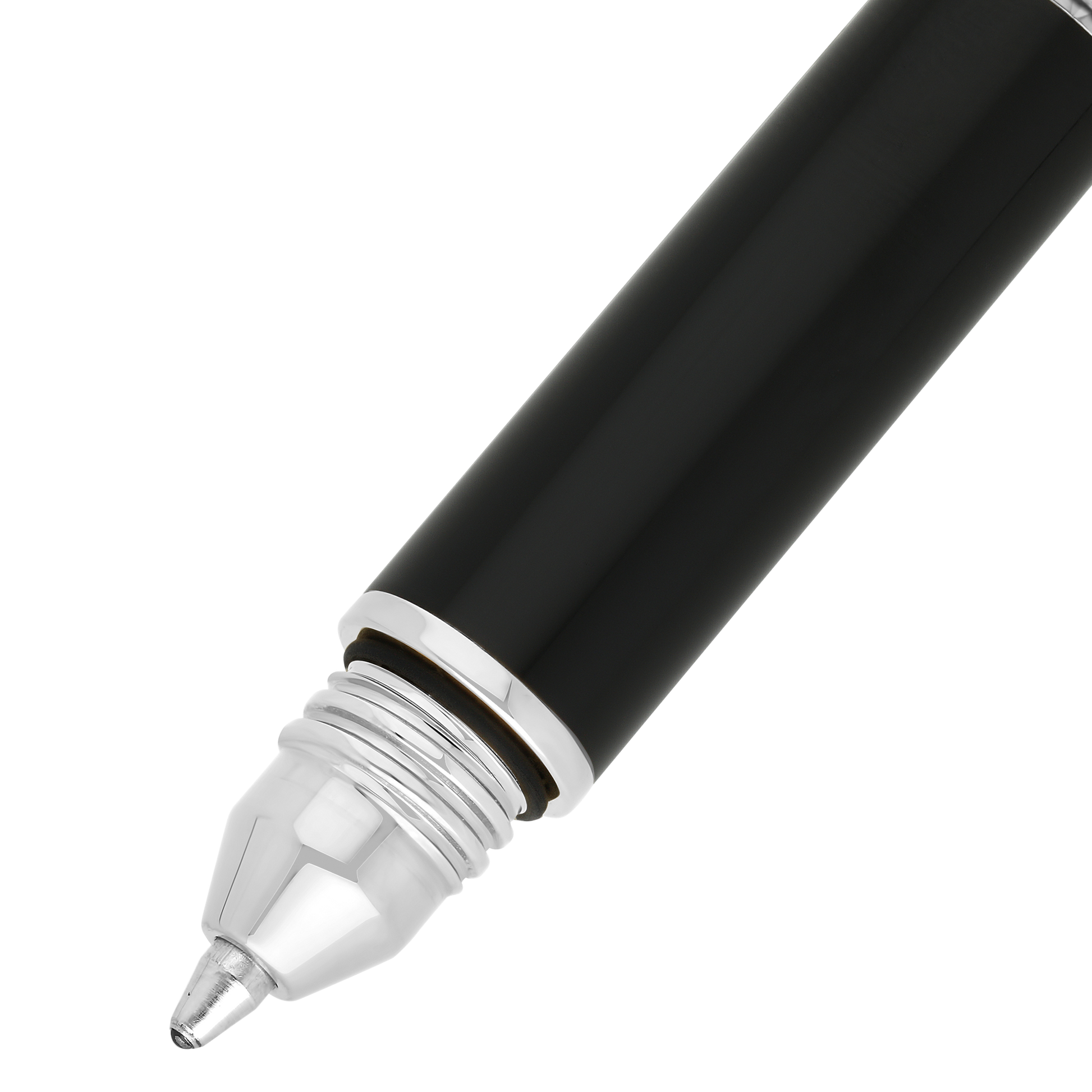S.T. Dupont Mini Pen Necklace Black Chrome — angle view