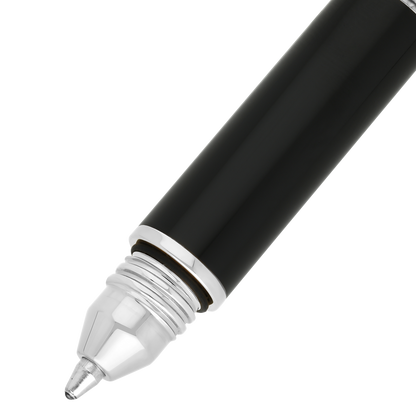 S.T. Dupont Mini Pen Necklace Black Chrome — angle view