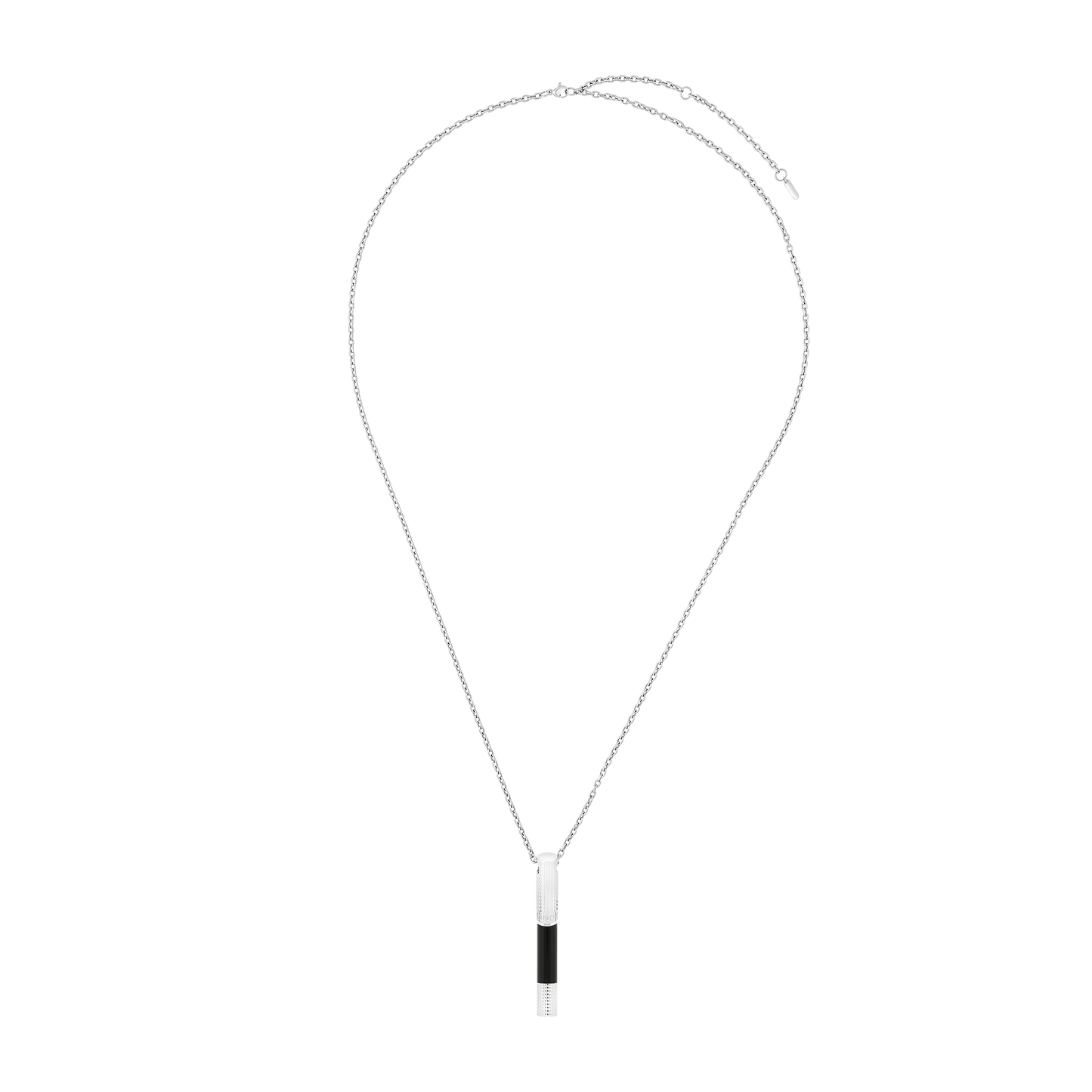 S.T. Dupont Mini Pen Necklace Black Chrome — detail view