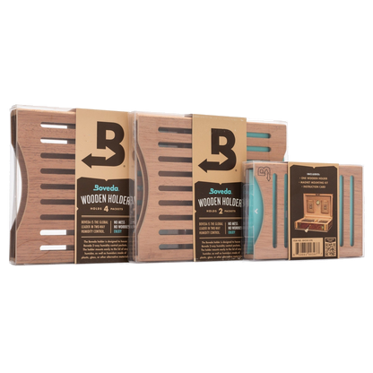 Boveda wood holders for humidors.
