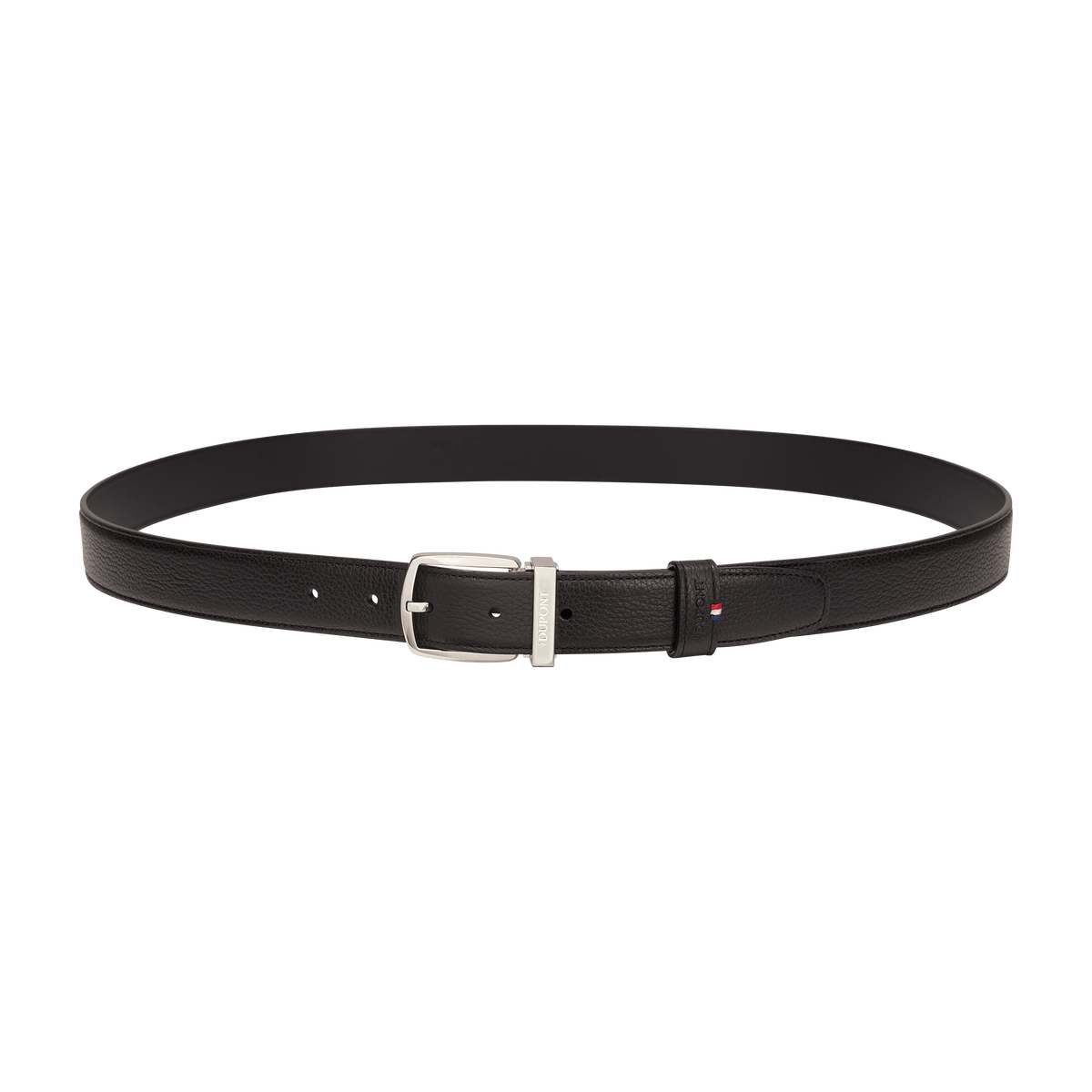 S.T. Dupont Belt Black Grained D Palladium