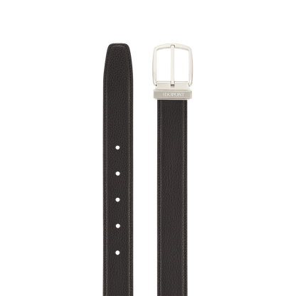 S.T. Dupont Belt Black Grained D Palladium — alternate view