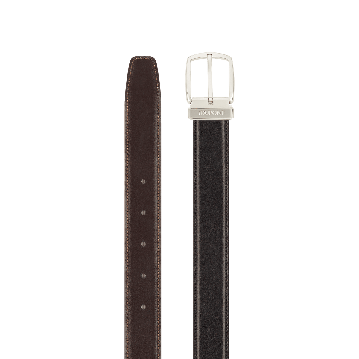 S.T. Dupont Belt Reversible Black Brown D Palladium — alternate view