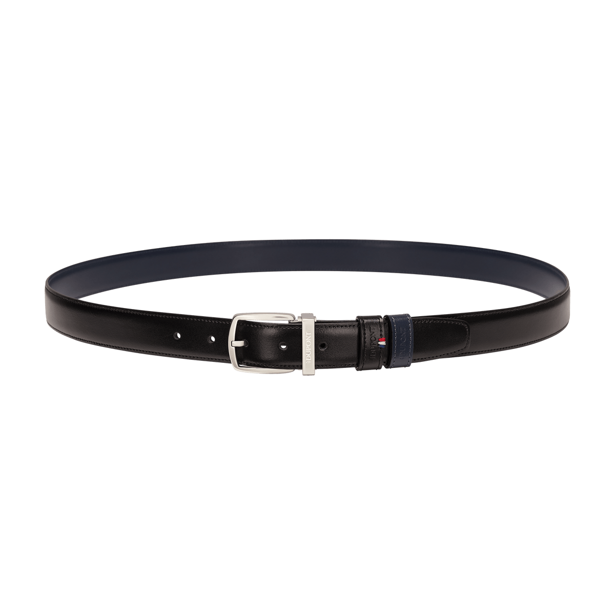 S.T. Dupont Belt Reversible Black Navy D Palladium