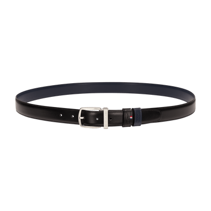 S.T. Dupont Belt Reversible Black Navy D Palladium