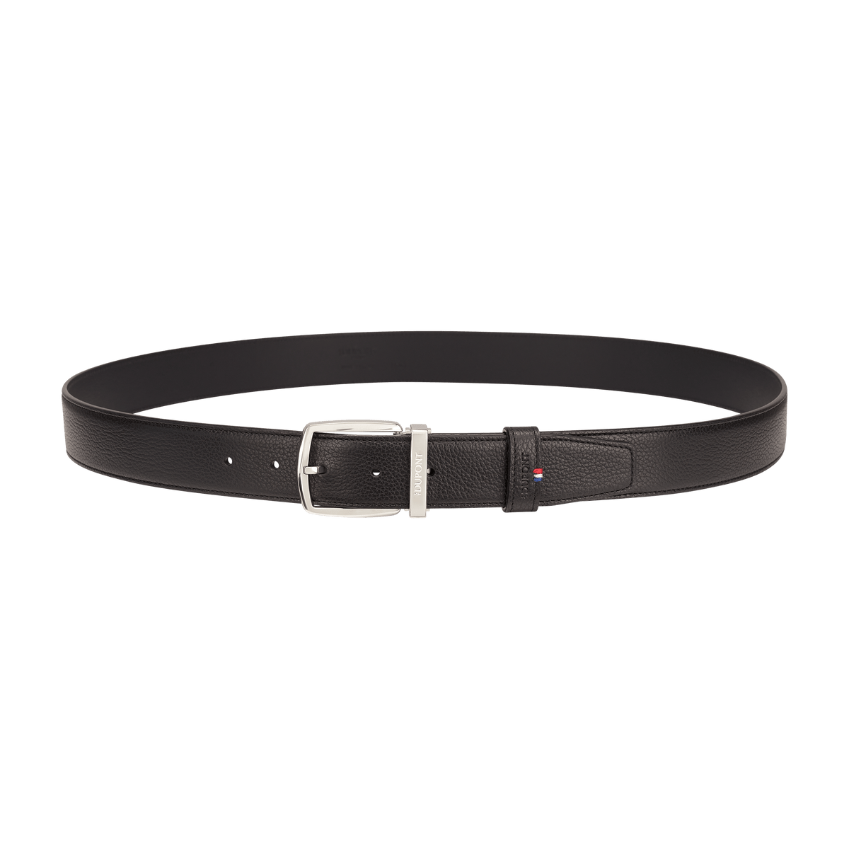 S.T. Dupont D-Line 35mm Belt Black Grained D Palladium