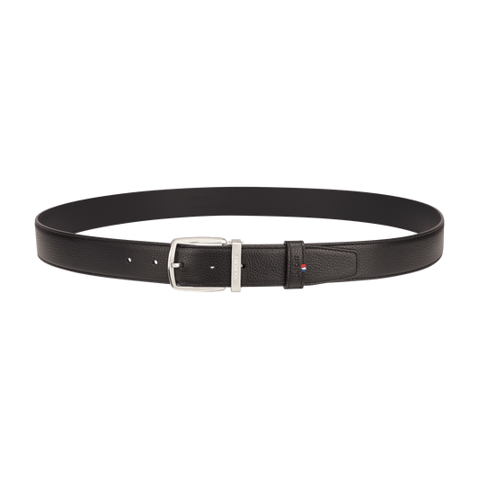 Ceinture S.T. Dupont D-Line 35mm noire grainée D palladium