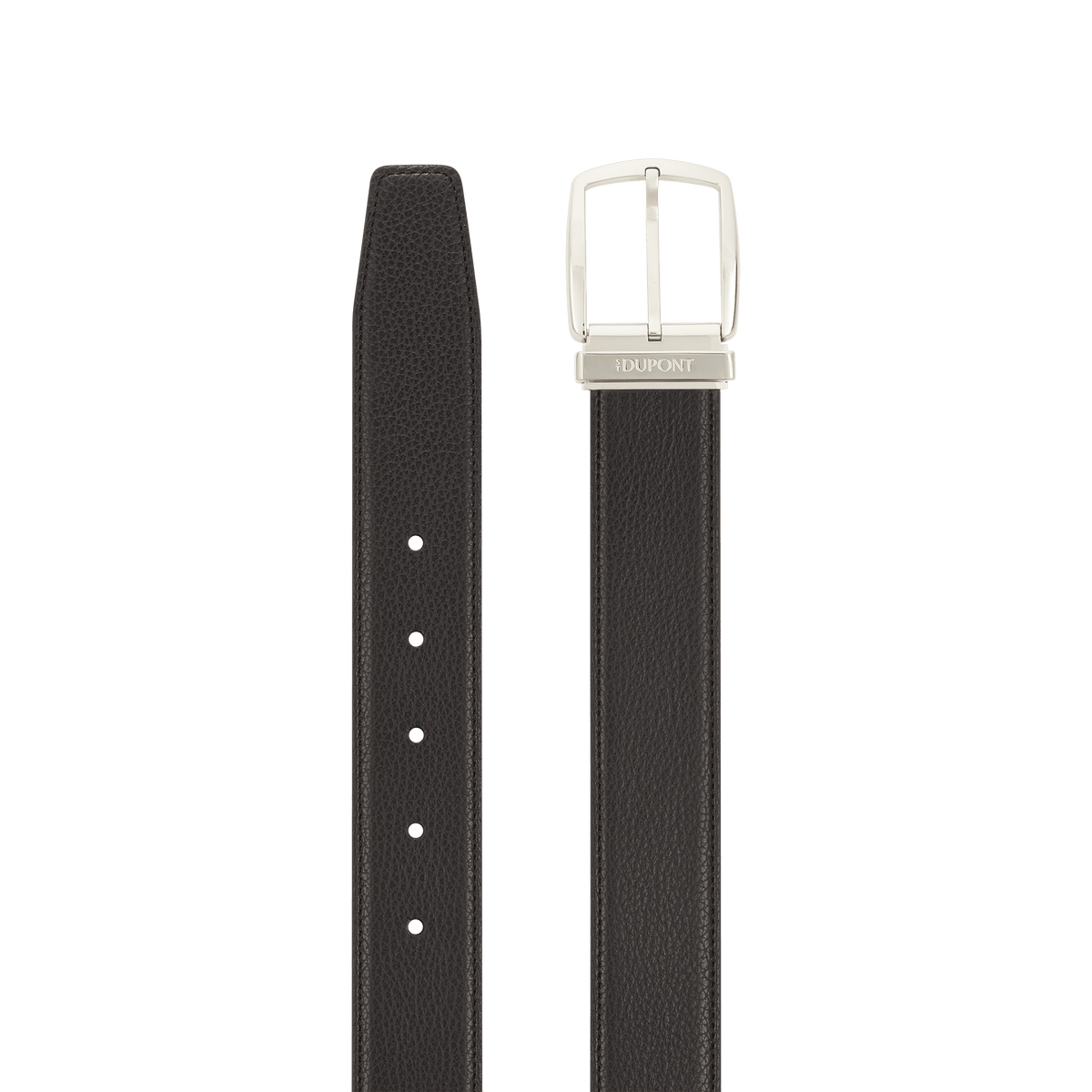 S.T. Dupont D-Line 35mm Belt Black Grained D Palladium — alternate view