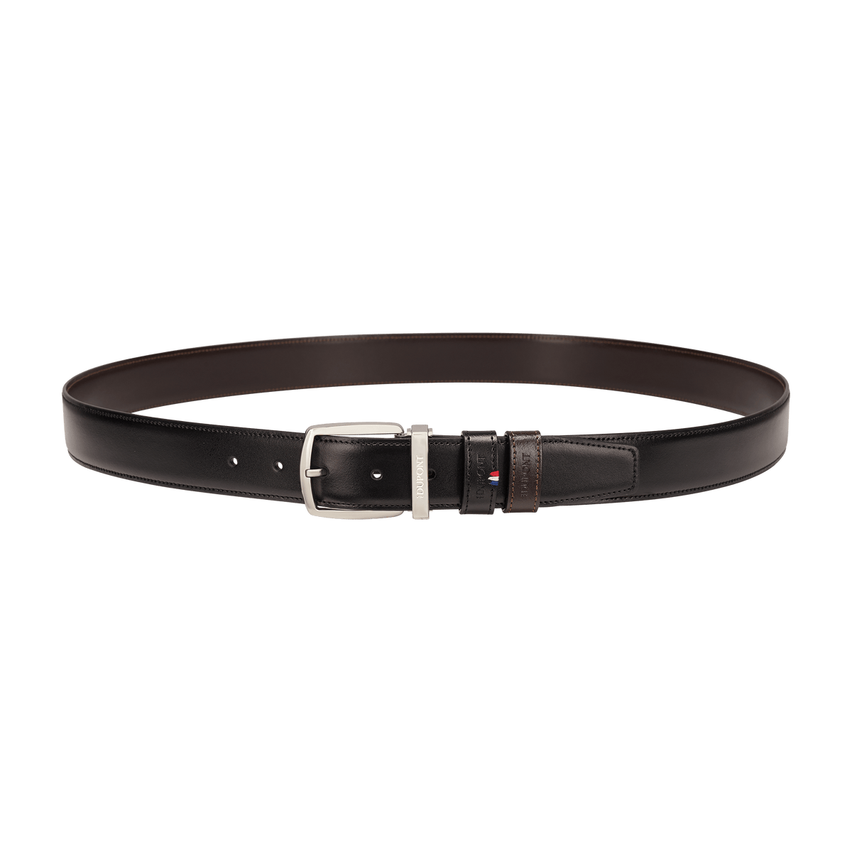 Ceinture S.T. Dupont D-Line 35mm réversible noire brune D palladium