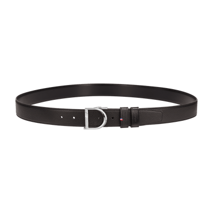 S.T. Dupont 35Mm Belt Reversible Black Grained D Palladium